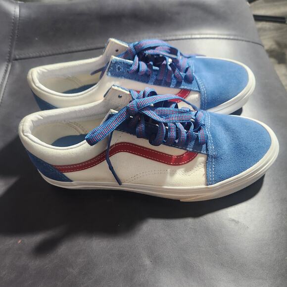 Vans Old Skool Sport Pop Red Vallarta Blue - Picture 1 of 12